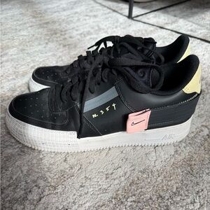 Air Force 1 N354 Type GS "Black Zinnia" SIZE: men 9 US